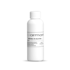 High-definition image of Minoxidil 5% spray bottle.