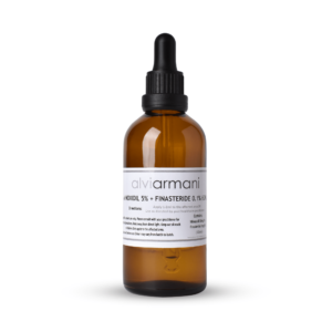 Combination of Minoxidil and Finasteride for hair restoration by Alvi Armani.